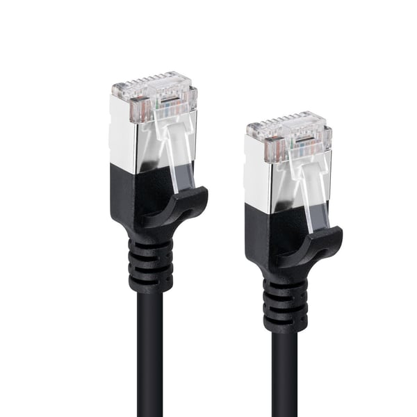 Microconnect V-FTP6A005S-SLIM netværkskabel Sort 0,5 m Cat6a U/FTP (STP)