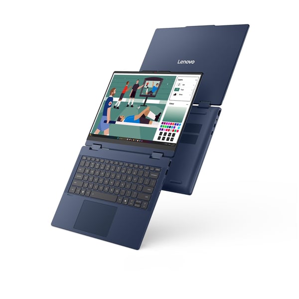 Lenovo IdeaPad 5 2-in-1 14IPH11 Copilot+ PC Intel Core Ultra 5 322 Hybrid (2-i-1) 35,6 cm (14") Berøringsskærm WUXGA 16 GB DDR5-SDRAM 512 GB SSD Wi-Fi 6 (802.11ax) Windows 11 Home Blå Italiensk