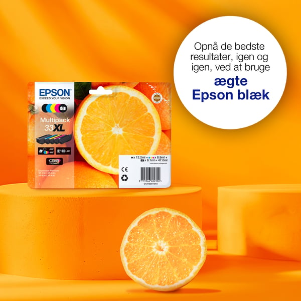 Epson Oranges 33XL appelsiner Claria Premium enkeltpakke gult blæk