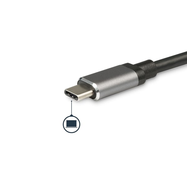 StarTech.com DKT30CSDHPD kannettavien tietokoneiden telakka ja porttitoistin Langallinen USB 3.2 Gen 1 (3.1 Gen 1) Type-C Musta, Harmaa