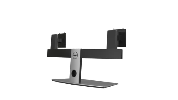 DELL Dual Monitor Stand 68,6 cm (27") Skrivebord Aluminium, Sort
