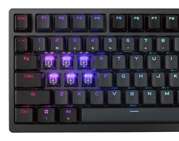 ASUS ROG Azoth 96 HE tastatur Spil USB + RF Wireless + Bluetooth QWERTZ Sort