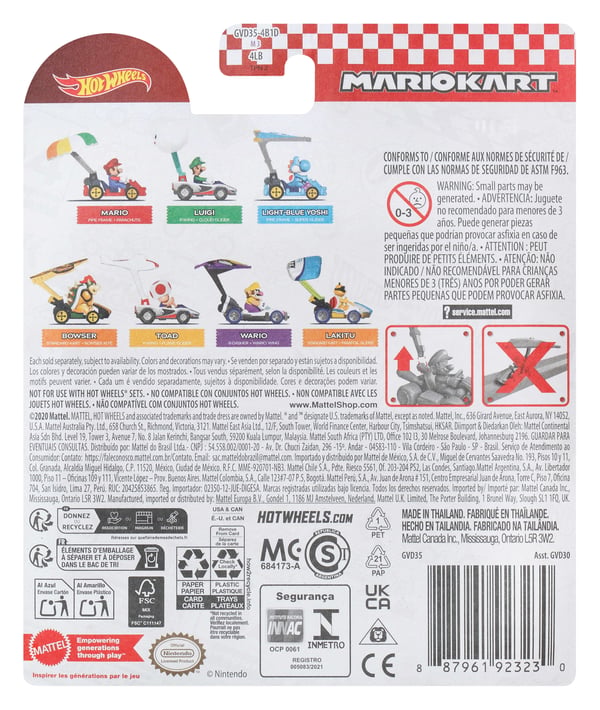 Hot Wheels MARIOKART Luigi P-Wing and Cloud Glider