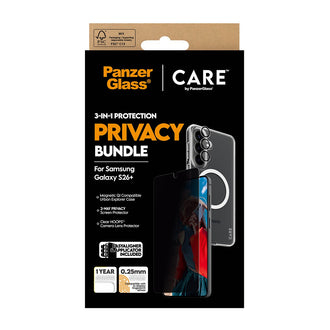 PanzerGlass CR94821 mobiltelefon etui 17 cm (6.7") Cover Sort, Transparent