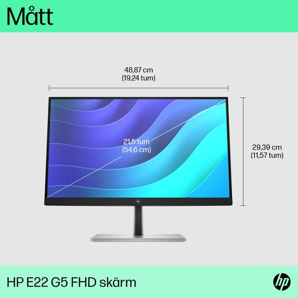 HP E-Series E22 G5 FHD-skärm