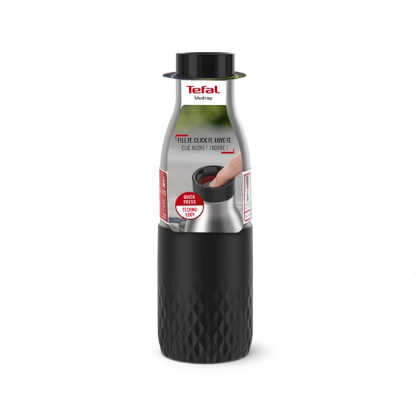 Tefal Bludrop Sleeve N31105 Daglig användning 500 ml Rostfritt stål Svart