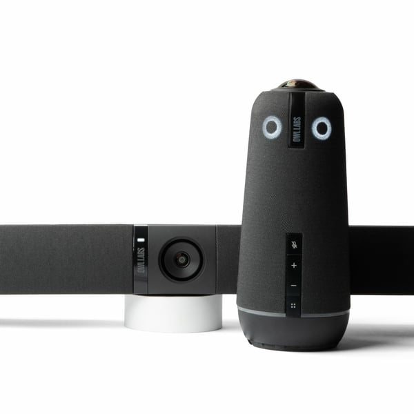 Owl Labs Meeting Owl 4+ og Owl Bar-pakke – intelligent 360-graders 4K-videokonferencepakke med flere kameraer (automatisk fokus på den, der taler, smart kameraskift, trådløs parring) Owl Labs Meeting Owl 4+ og Owl Bar-pakke – intelligent 360-graders 4K-videokonferencepakke med flere kameraer (automatisk fokus på den, der taler, smart kameraskift, trådløs parring)