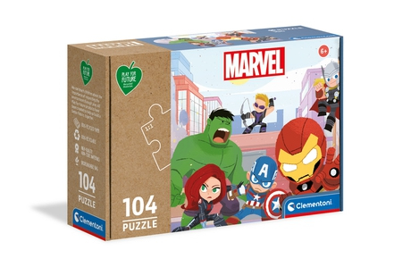 Clementoni Marvel Avengers Kontur puslespil 104 stk Kunst