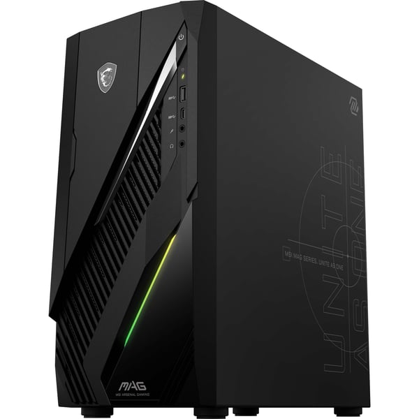 MSI MAG Infinite E1 14NVL5-104EU Intel® Core™ i5 i5-14400F 16 GB DDR5-SDRAM 1 TB SSD NVIDIA GeForce RTX 5060 Windows 11 Home Skrivbord PC Svart