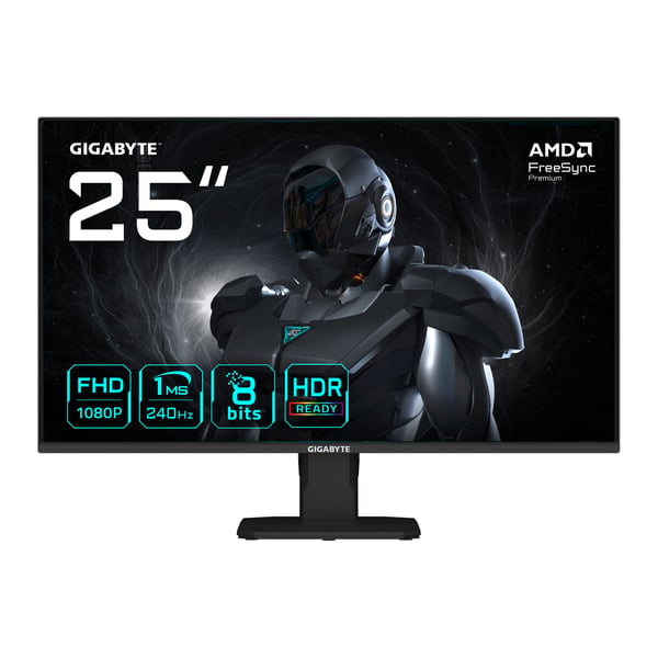 GIGABYTE GS25F2A platta pc-skärmar 62,2 cm (24.5") 1920 x 1080 pixlar Full HD LED Svart