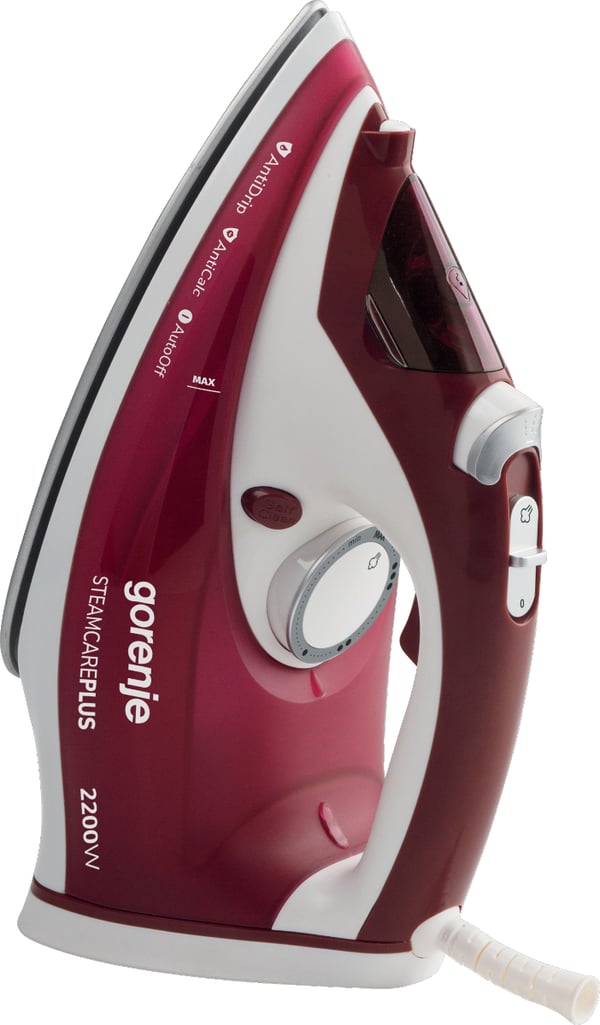 Gorenje SIH2200RBC Ångstrykjärn Keramisk stryksula 2200 W Röd