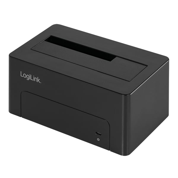 LogiLink QP0027 tallennusaseman telakointiasema USB 3.2 Gen 2 (3.1 Gen 2) Type-C Musta