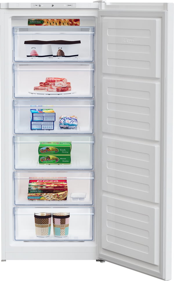 Beko RFSA210K40WN Stående fryser Fritstående 168 L Hvid