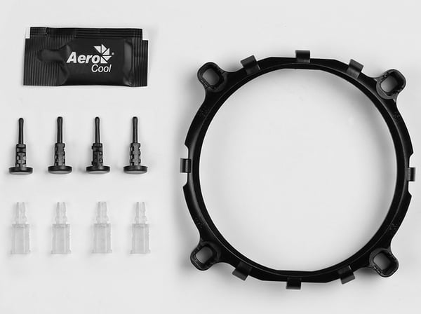 Aerocool Core Plus Suoritin Jäähdytin 13,6 cm Musta, Valkoinen