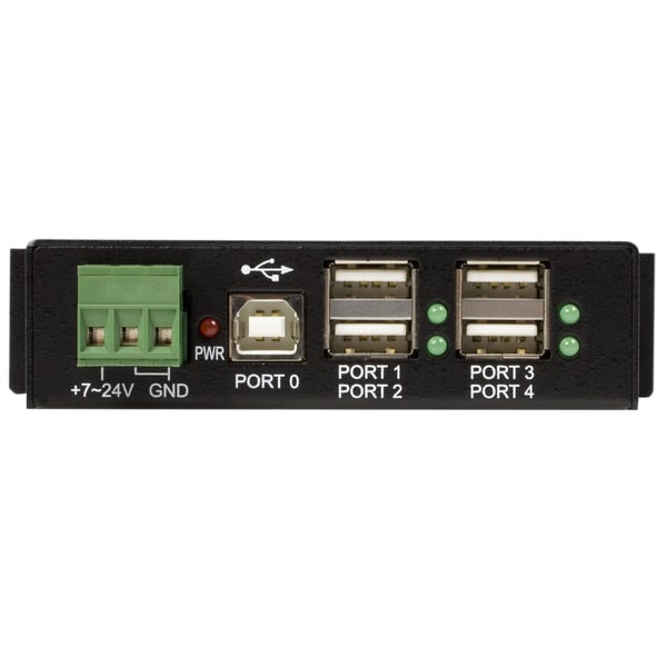 StarTech.com Rackmonterad USB 2.0 Hub - 4 Portars Robust Industriell USB 2.0 Hub