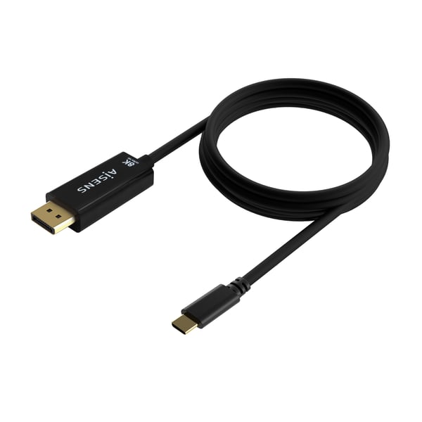 AISENS A109-0689 videokaapeli-adapteri 1,8 m USB Type-C DisplayPort Musta