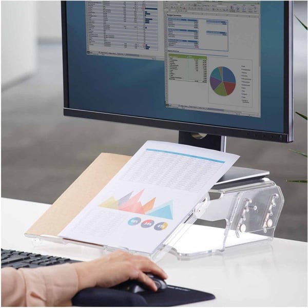 Fellowes 9731201 skærmbeslag og -stativer Skrivebord Transparent