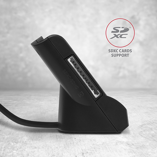Axagon CRE-SM2 läsare smarta kort inomhus USB USB 2.0 Svart