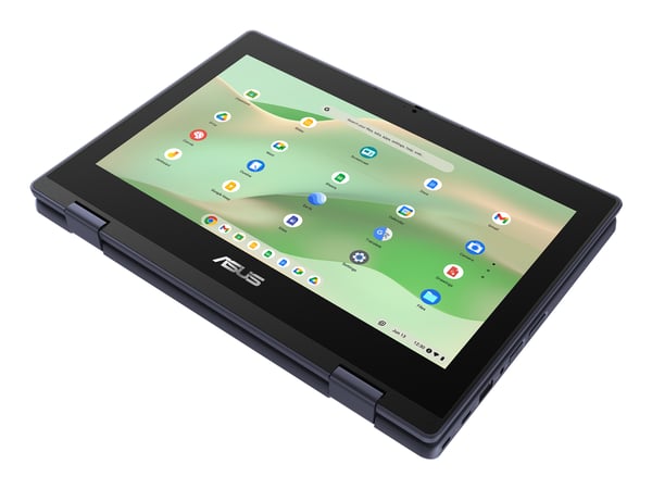 ASUS Chromebook CR11 Flip CR1104FTA-NS0379 Intel® N N150 29,5 cm (11.6") Berøringsskærm HD 4 GB LPDDR5-SDRAM 64 GB eMMC Wi-Fi 6 (802.11ax) ChromeOS Grå QWERTY Spansk