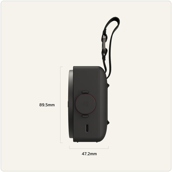LG xboom Mini by will.i.am Bärbar monohögtalare Svart 5 W