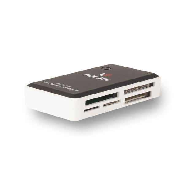 NGS Multireader Pro kortläsare USB 2.0 Svart, Vit