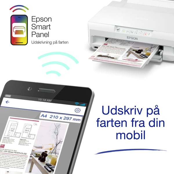 Epson Expression Photo XP-65 A4 trådløs inkjetprinter