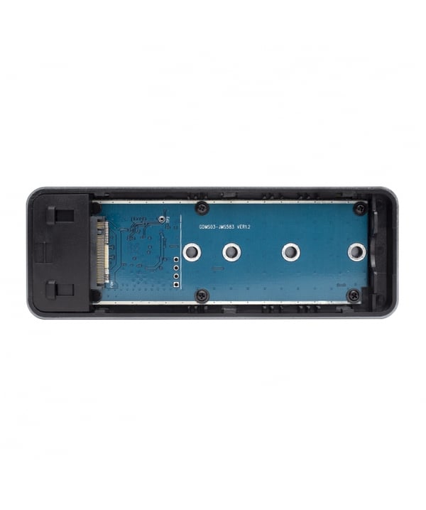 Vultech GS-NVMETC Hölje för lagringsenheter SSD-inkapsling Grå M.2