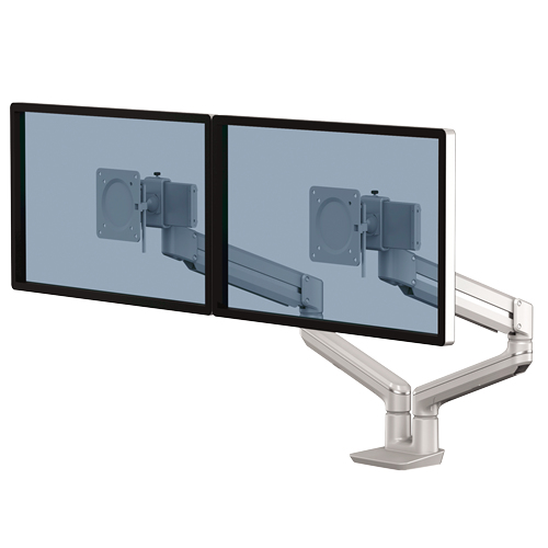 Fellowes Tallo 8613101 monitorin kiinnike ja jalusta 101,6 cm (40") Vastaanotto Hopea