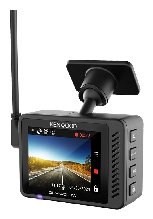 Kenwood DRV-A510W bilkamera 2K Ultra HD Wi-Fi ﻿DC Svart