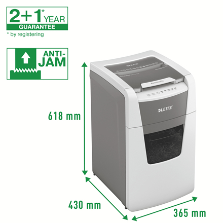 Leitz IQ Office 150 automaattinen paperisilppuri, P5