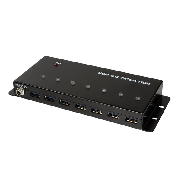 LogiLink UA0317 gränssnittshubbar USB 3.2 Gen 1 (3.1 Gen 1) Type-B 5000 Mbit/s Svart