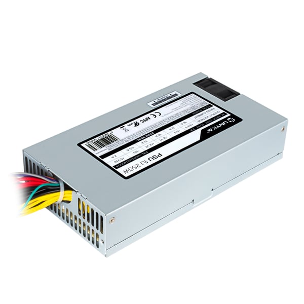 UNYKAch UKPSU1U40004 virtalähdeyksikkö 250 W 20+4 pin ATX Flex ATX Hopea