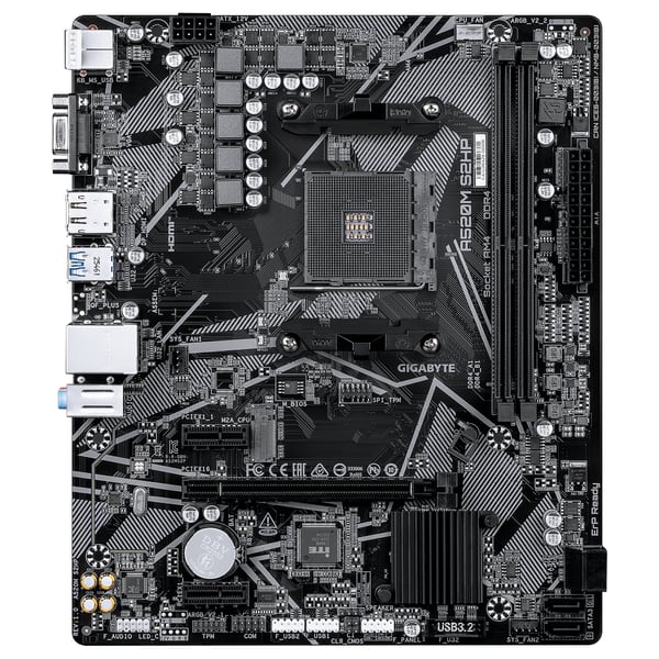GIGABYTE A520M S2HP bundkort AMD A520 Stik AM4 micro ATX