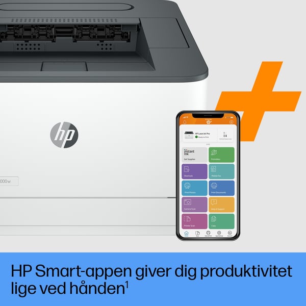 HP LaserJet Pro 3002dwe-printer, Sort og hvid, Printer til Små og mellemstore virksomheder, Print, Dobbeltsidet udskrivning