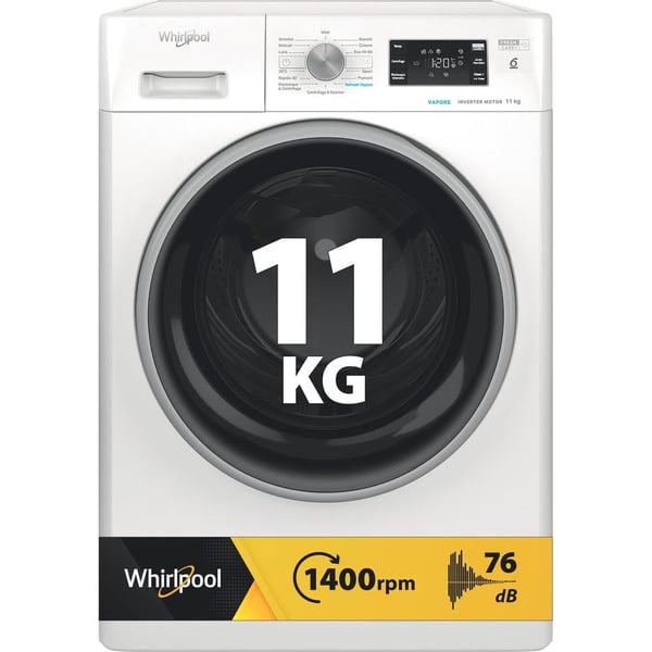 Whirlpool FFB 1148 BSV IT vaskemaskine Front-læsning 11 kg 1400 rpm Hvid