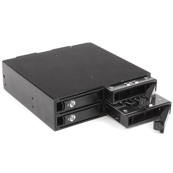 StarTech.com 4x Kiintolevyn Vaihtokehys 2,5 tuuman SATA / SAS -asemille - Siirrettävä Rack Backplane
