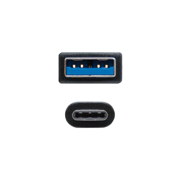 Nanocable 10.01.4002 USB-kablar USB 3.2 Gen 2 (3.1 Gen 2) 2 m USB C USB A 10 Gbit/s Svart