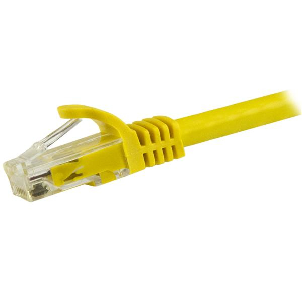 StarTech.com 1,5m CAT6-kabel - Patchkabel - gul - Snagless - Patchkabel - RJ-45 (M)