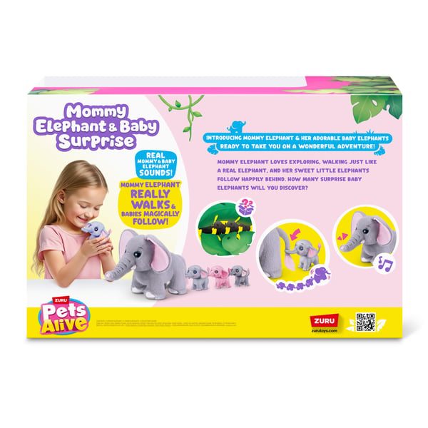 Pets Alive Mommy Elephant and Baby Surprise