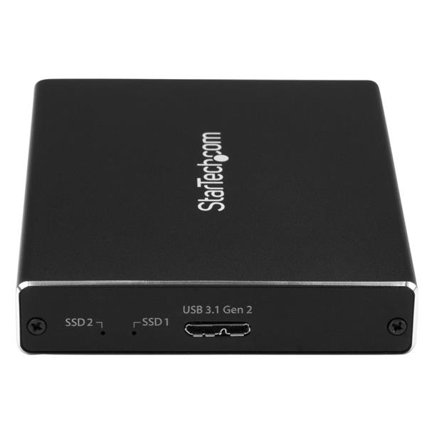 StarTech.com SM22BU31C3R drevkabinet SSD kabinet Sort M.2