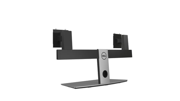 DELL Dual Monitor Stand 68,6 cm (27") Skrivebord Aluminium, Sort