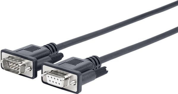 Vivolink PRORS15 sarjakaapeli Musta 15 m RS-232