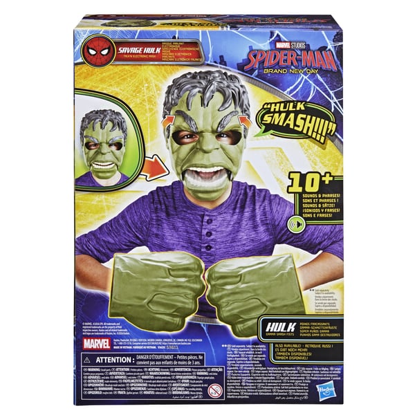 Marvel Spider-Man Savage Hulk Talk'n Electronic Mask