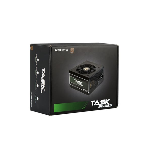 Chieftec Task TPS-600S virtalähdeyksikkö 600 W 20+4 pin ATX ATX Musta