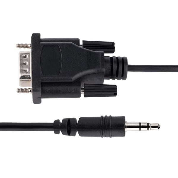 StarTech.com 9M351M-RS232-CABLE kaapelin sukupuolenvaihtaja DB-9 3.5mm Musta