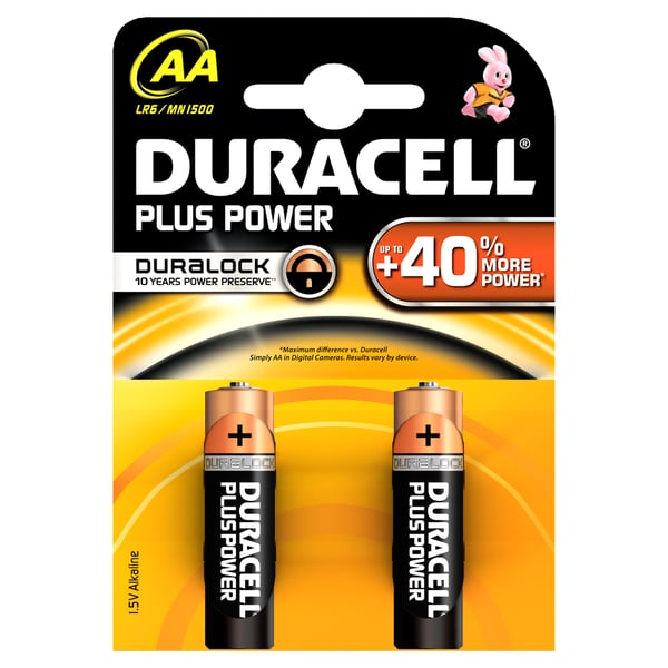 Duracell Plus Power Engangsbatteri AA Alkaline