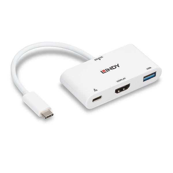 Lindy 43340 USB-grafikadapter 3840 x 2160 pixlar Vit