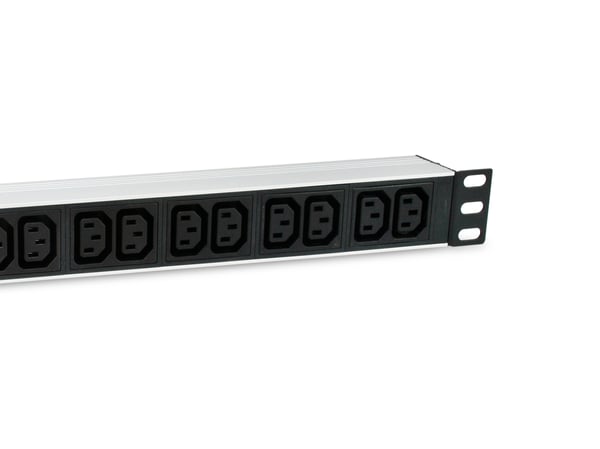 Equip 333318 strømforsyningsenhed (PDU) 12 AC stikkontakt(er) 1U Sort, Sølv