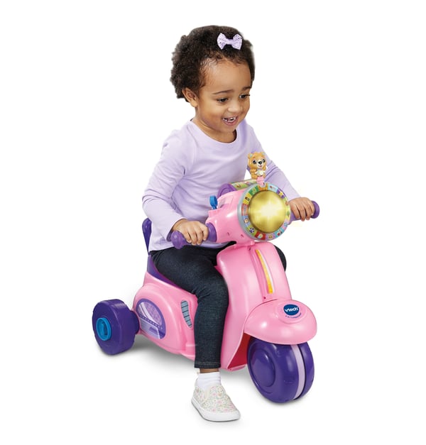 VTech Baby 2 in 1 Loopscooter roze