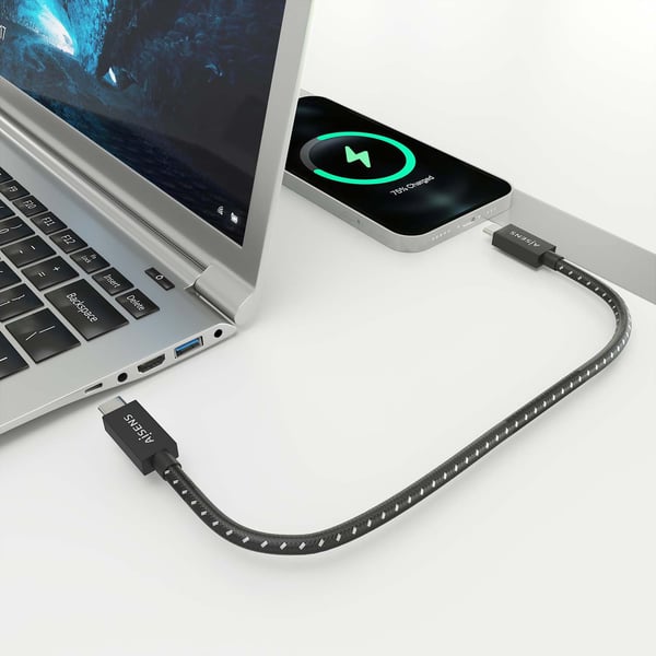 AISENS A156-0867 USB-kabel USB4 Gen 3x2 1 m USB C 40 Gbit/sek. 240 W Sort